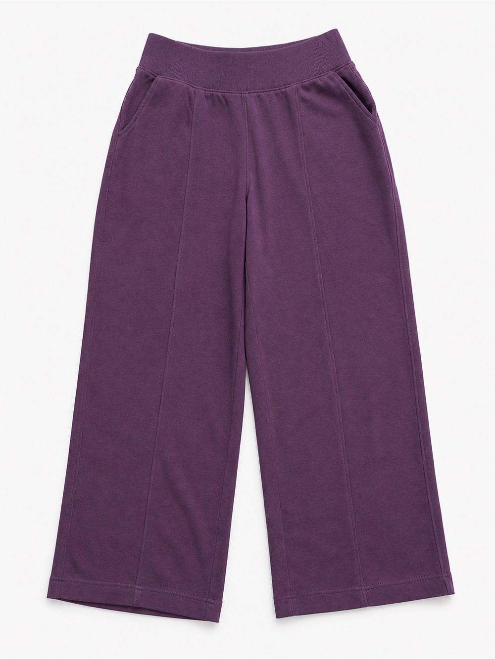 Pact Organic Cotton Wide Leg Pants Purple S Fits M Lounge